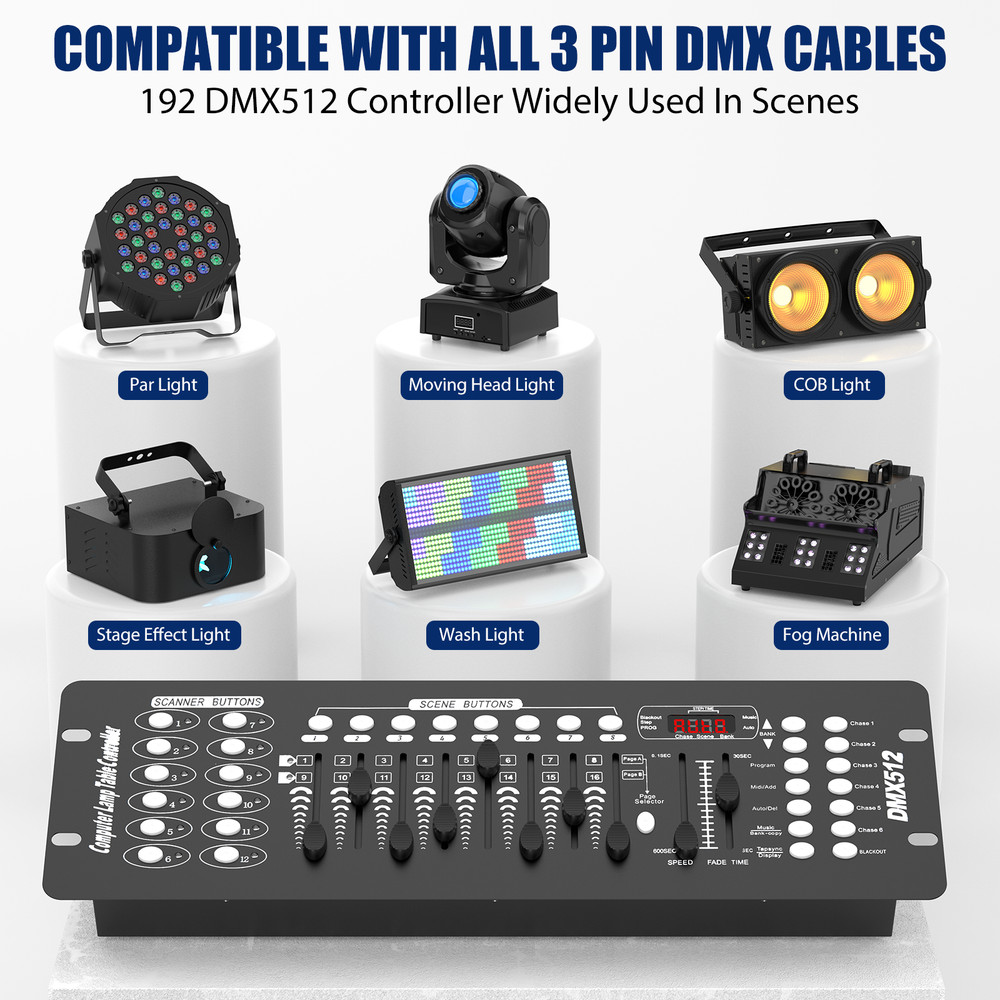 DMX 40/192 Channels Controller Console For Party KTV Disco Stage Light Operator