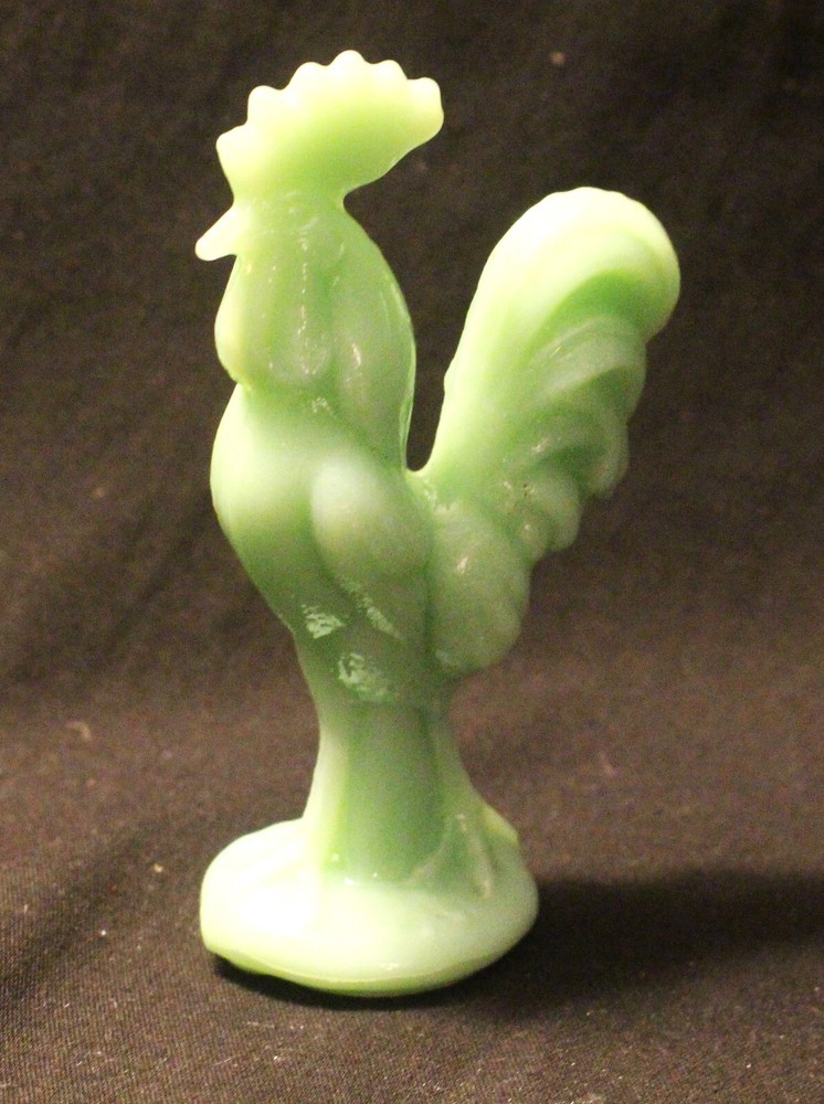 JADEITE ROOSTER FIGURINE