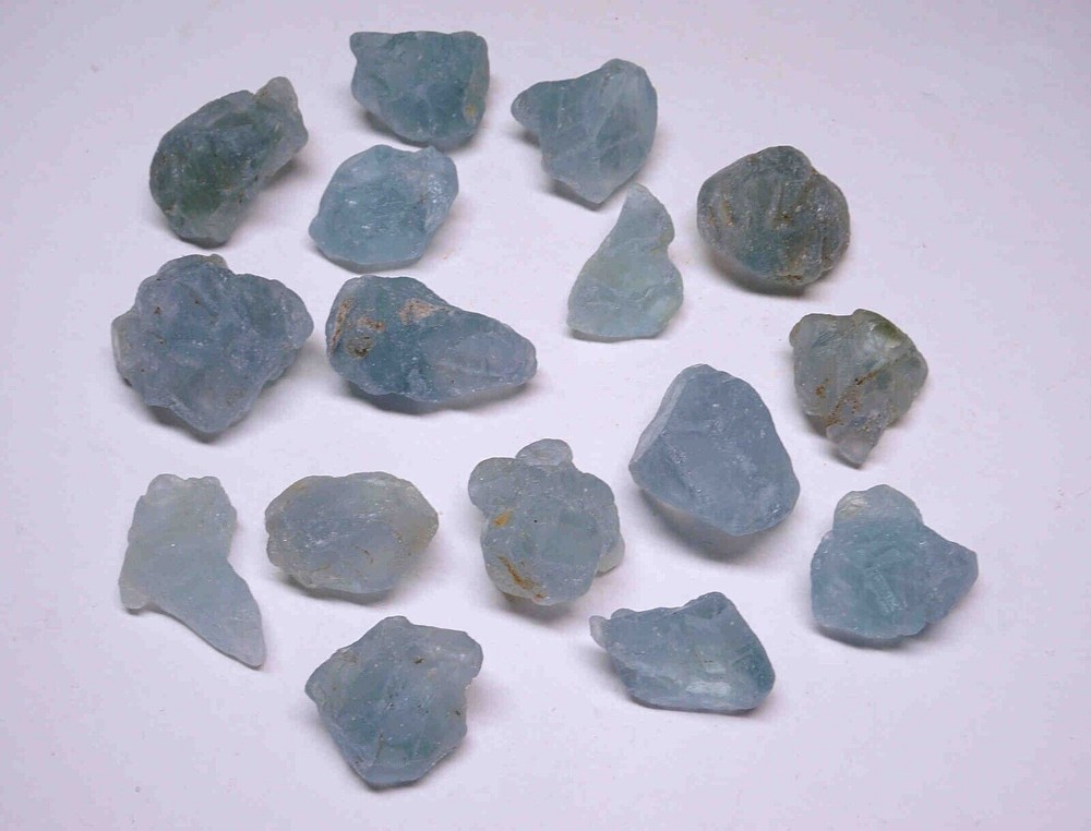 Celestite 1/4 Lb Natural Sky Blue Crystal Chunks Gemstone Specimens