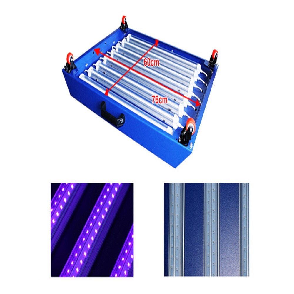 TECHTONGDA Movable Screen Printing Exposure Unit Timer LED Light UV waveleng