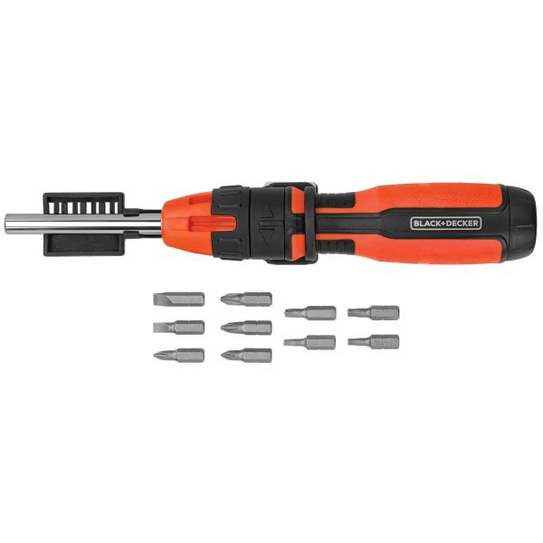 BLACK+DECKER Ratcheting Screwdriver, 10 Bit - BDHT68000