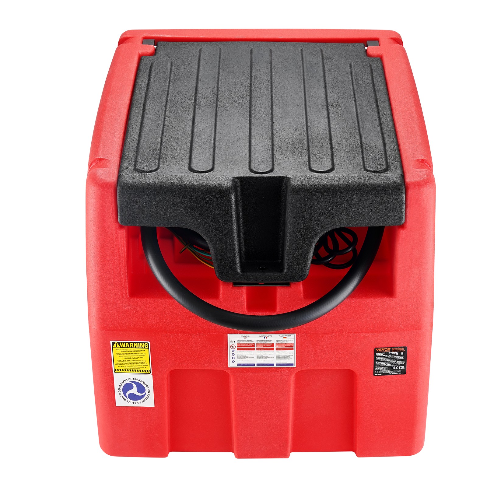 VEVOR Portable Diesel & Gasoline Tank 48 Gal Fuel Tank with 12V Transfer Pump