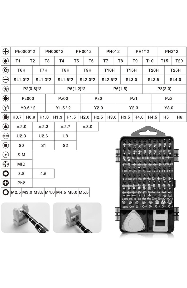 GAMING Repair Tool screwdrivers Kit 117 Tools for VIDEO GAME Console Controller