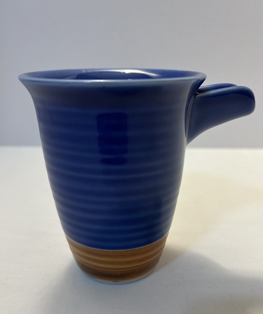 Teapot Blue Pottery Back Stamp Asian