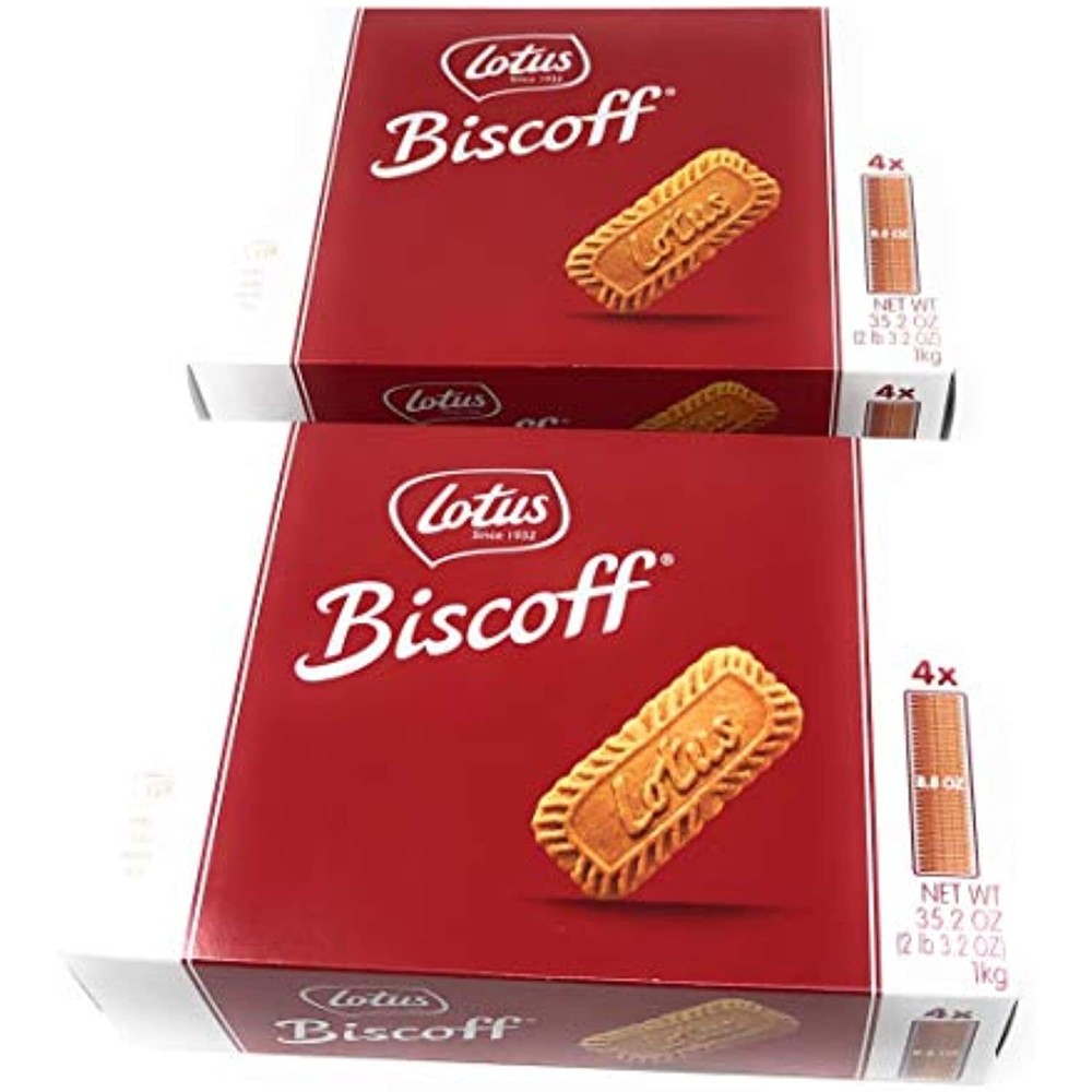 Lotus Biscoff Cookies 2 Boxes (4 Packets per Box)