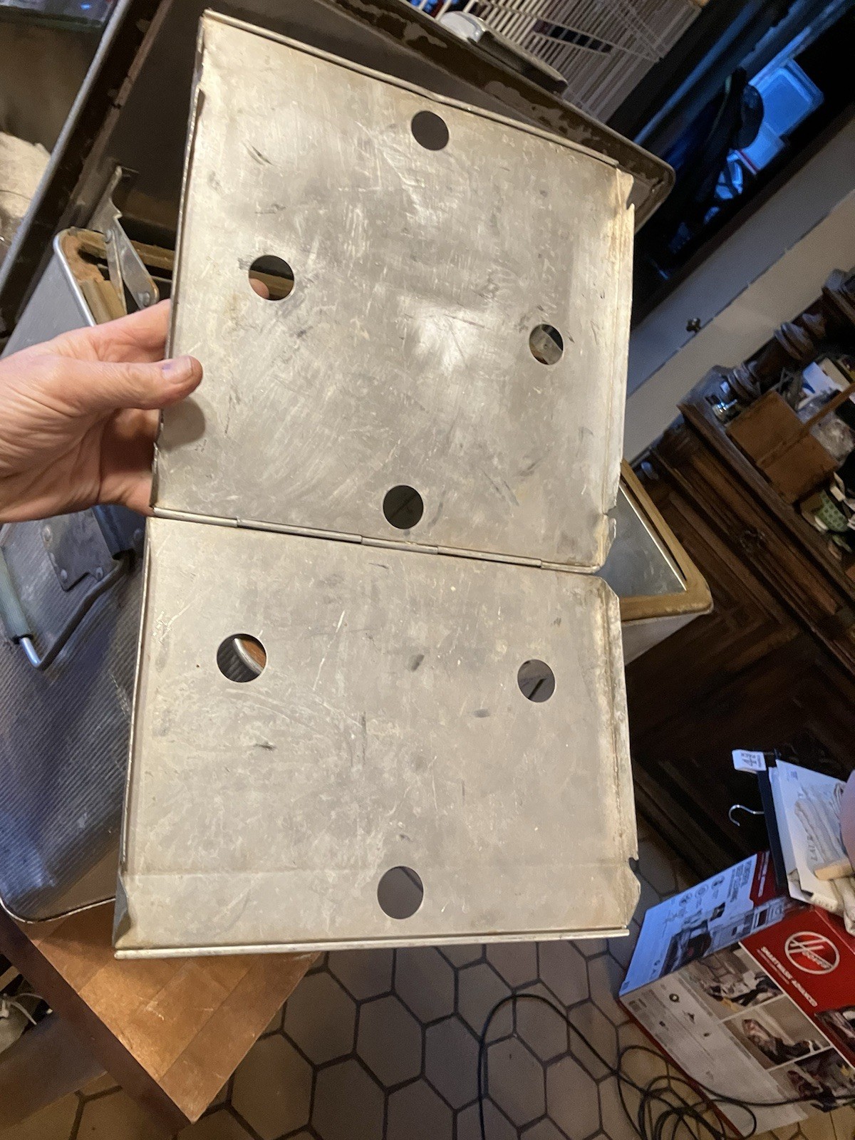 J.C. Higgins Aluminum Cooler Camping Ice Chest Vintage 1950's MCM Sears Roebuck