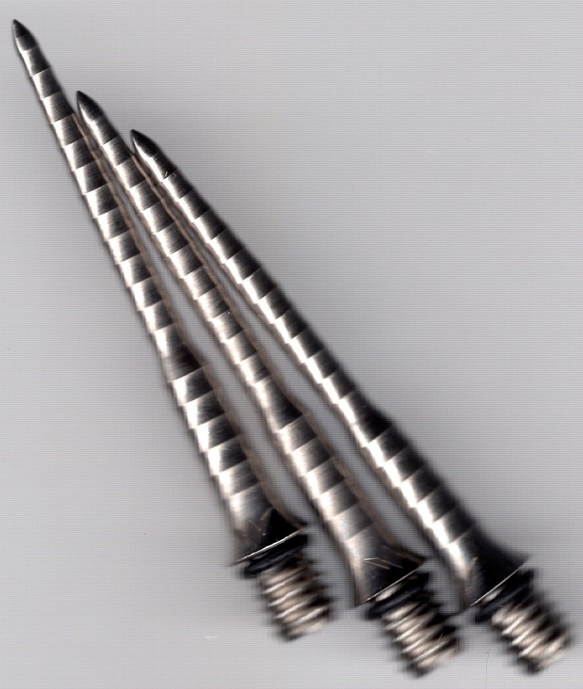 MISSION SILVER TITANIUM Ripple 34mm 2ba Conversion Dart Points: 3 per order
