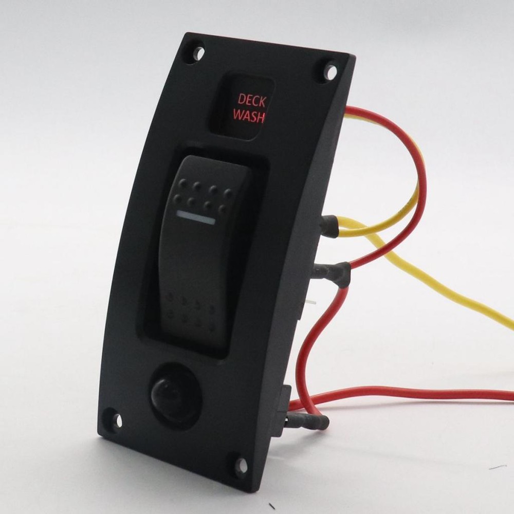 Boat Switch Panel Curved Deck Wash Pump Switch Waterproof Single