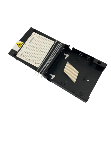 Fiber Optic 12 Port Wall Mount Panel Enclosure, Singlemode SC 12 Strand Pigtail