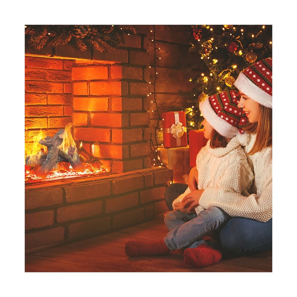Skyflame 3 pcs Ceramic Gas Fireplace Logs, Decoration Artificial for All Type...