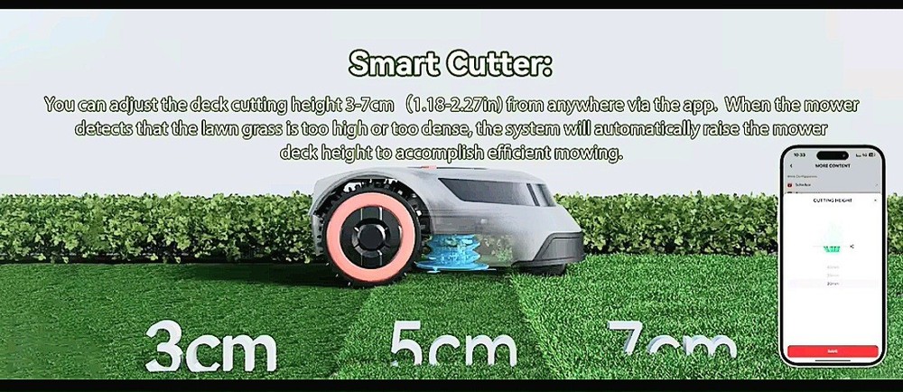 New C-TOF Tech-App Controlled Intelligent Robot Lawn Mower