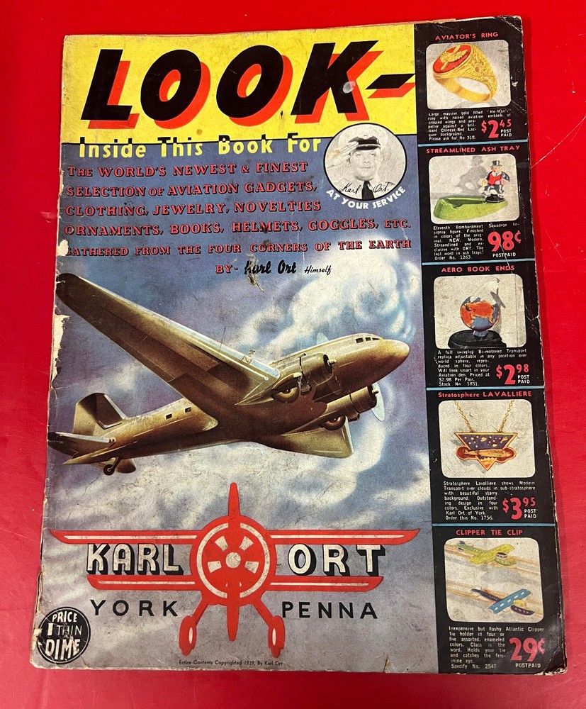1939 KARL ORT AVIATION CATALOG – ORIGINAL PRE-WAR REFERENCE