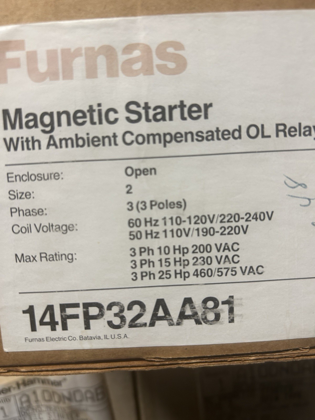 Furnas magnetic starter 3 phase