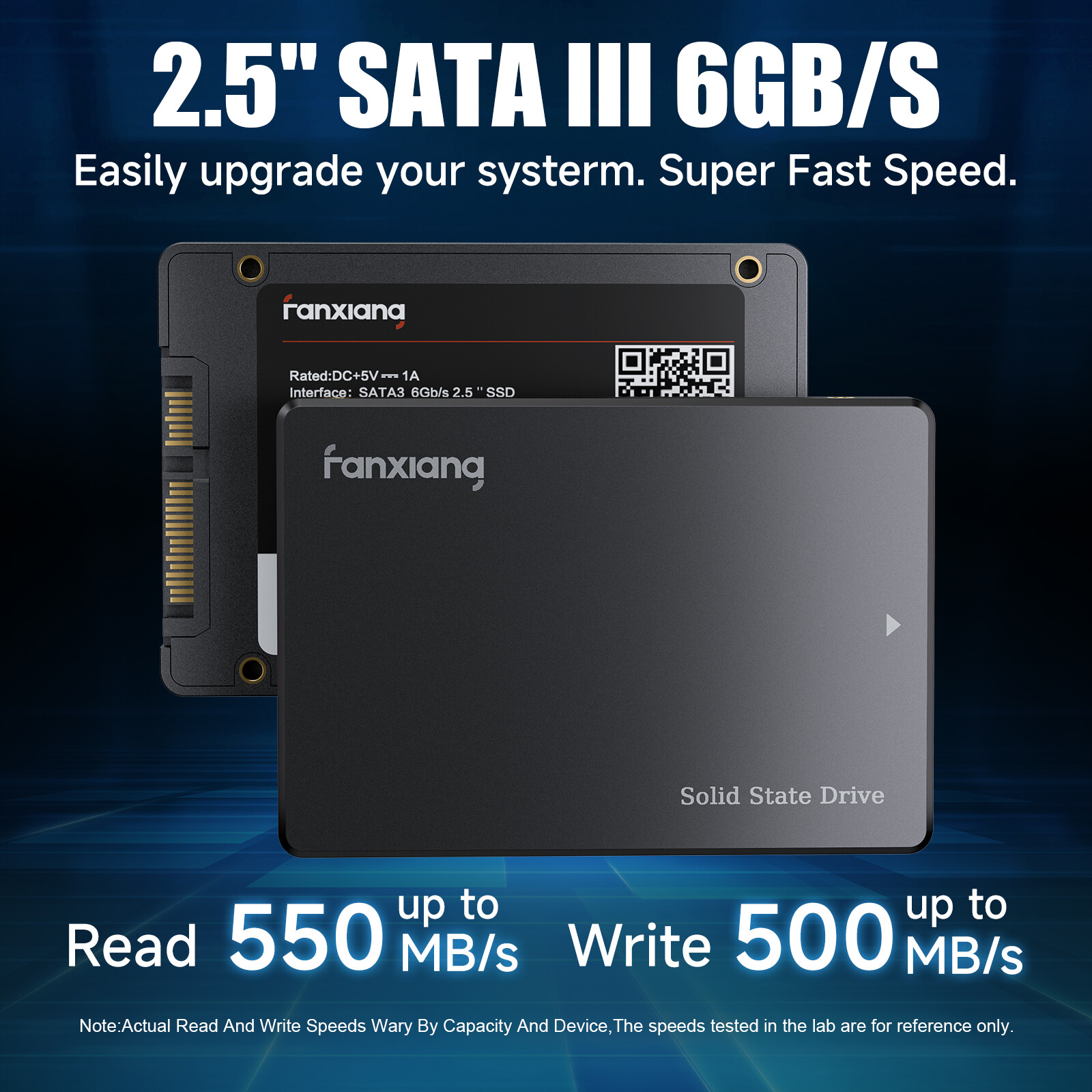 Fanxiang 512GB 1TB 2TB 4TB SSD 2.5'' SATA III 6Gb/s TLC Internal Hard Drive Lot