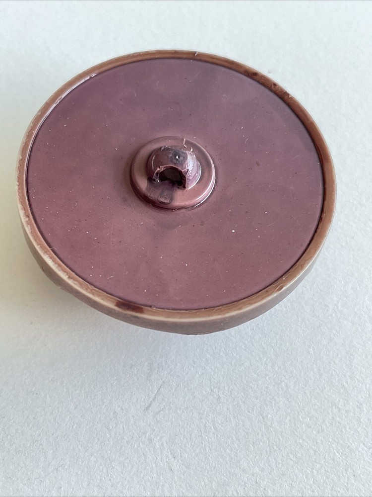 Extra Large Vintage Hollow Celluloid Button 1 3/4”