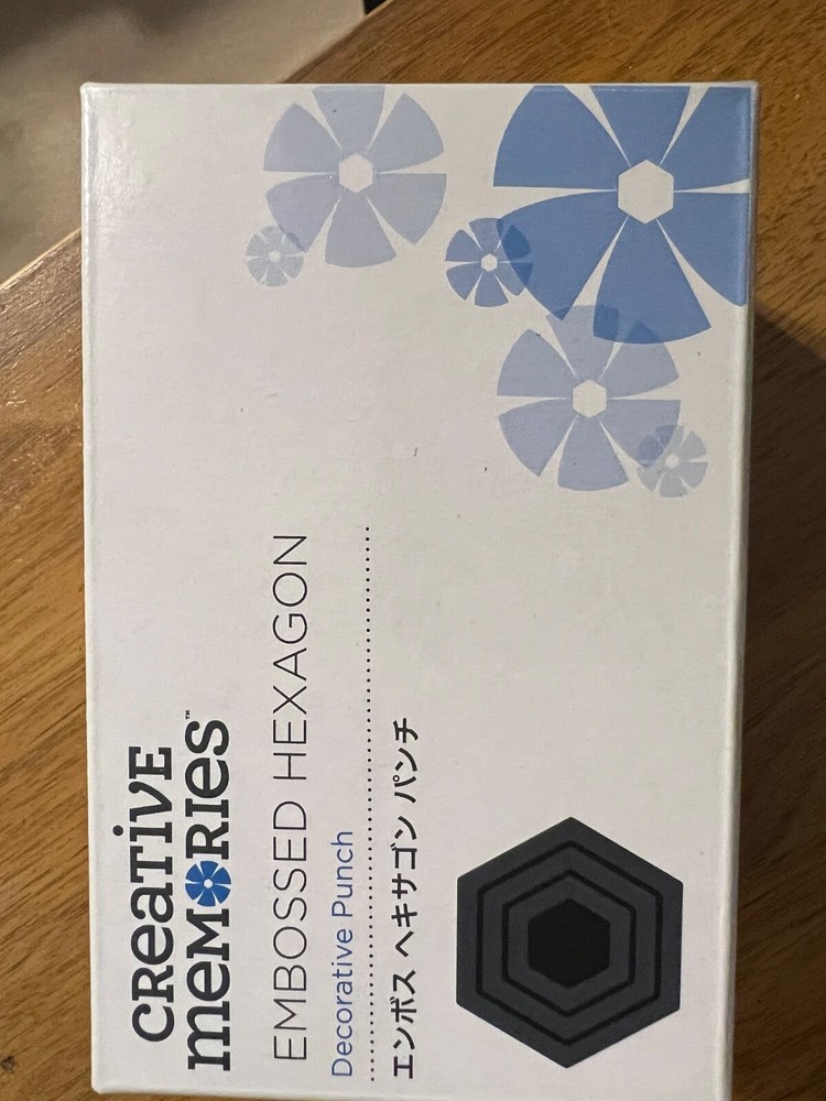 Creative Memories Embossed Hexagon Punch NEW in BOX!