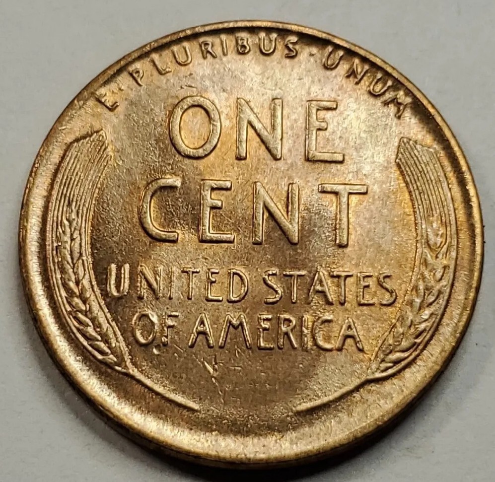 1941 P Uncirculated Die Crack Error Lincoln wheat Cent#31