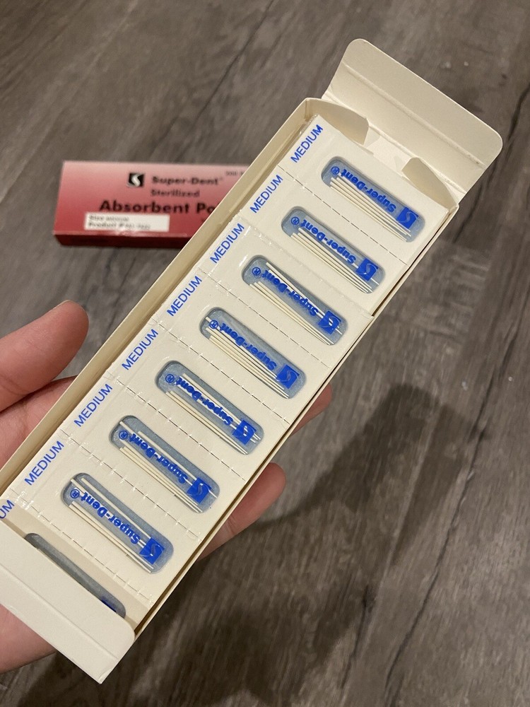 Super-Dent Sterilized Absorbent Points - Size M - 200 pk