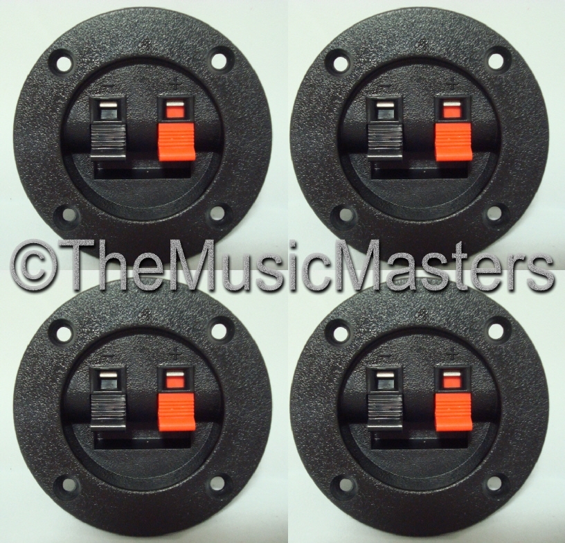 4 Screw In Terminal Cups for Car Home Audio Stereo Speaker Box Cabinet Enclosure