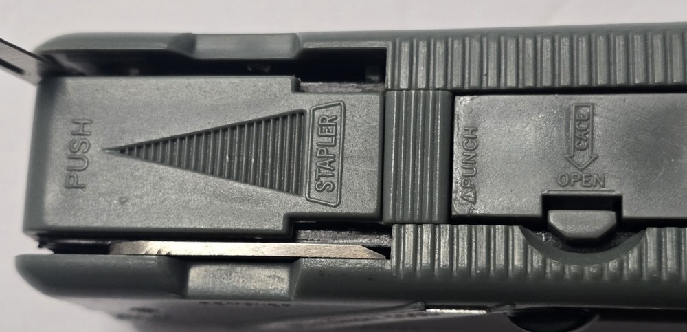 Multifunctional Stationary Tool, Mini Stapler, Scissors, Tape Measure, & More