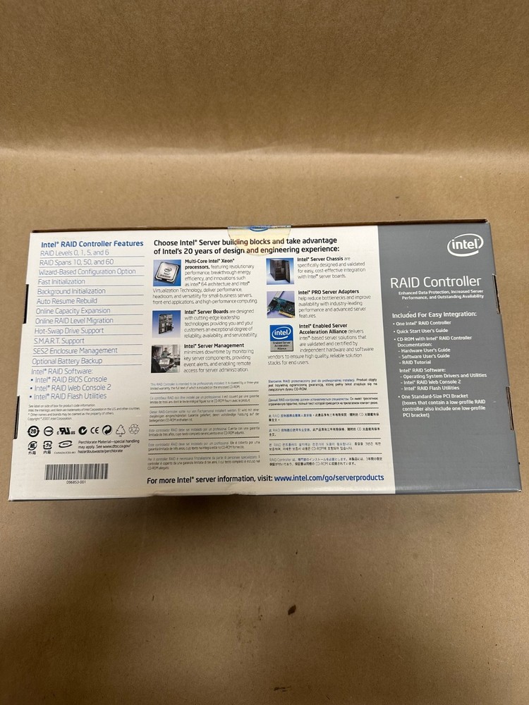 INTEL SRCSASJV RAID Controller *FACTORY SEALED NEW*
