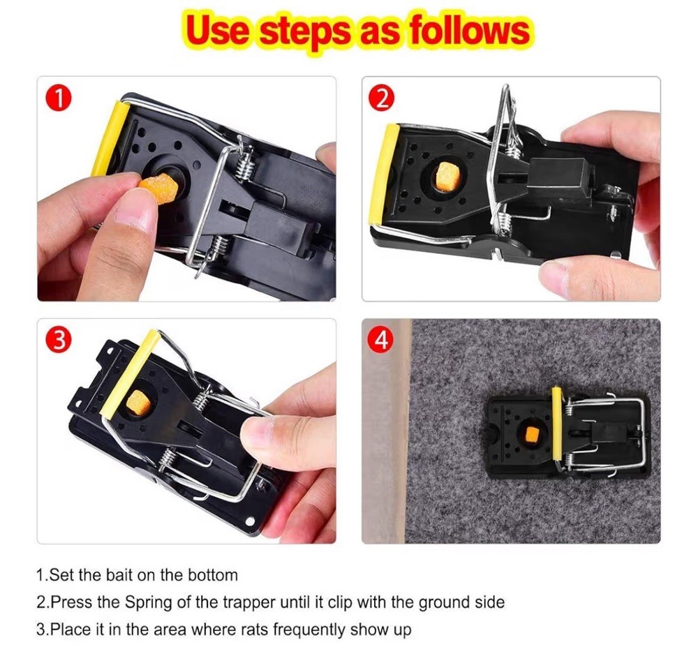 12-PACK Mouse Traps, Mouse Traps Indoor for Home Quick Effectively, Mice Trap