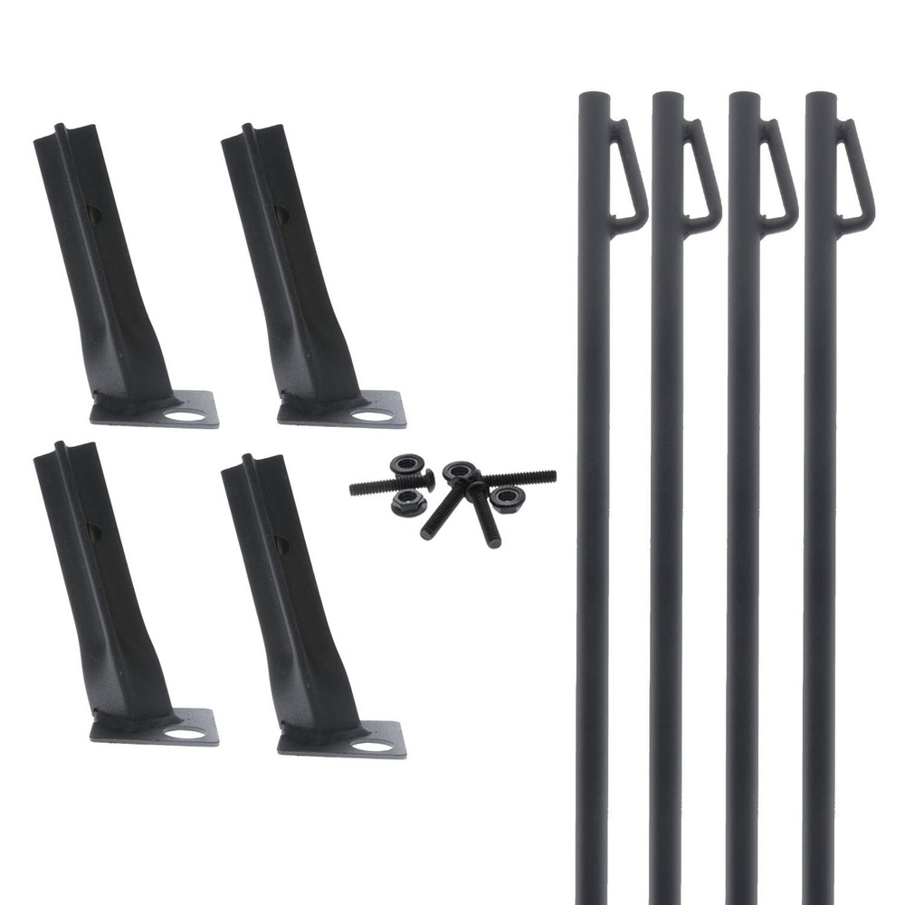 Durable Stable Versatile Leg Stake Kit for Game Feeder | 4 Adjustable Feet Adapt