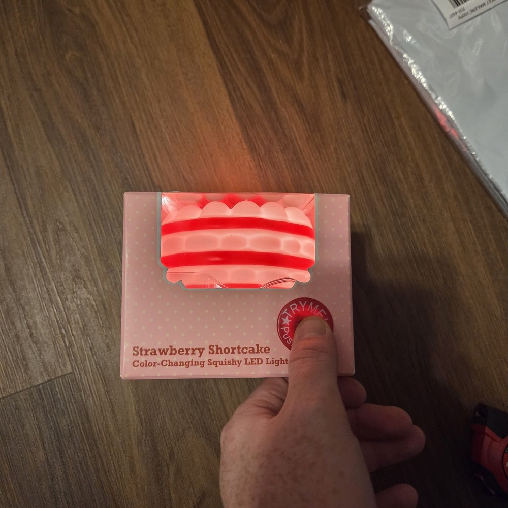 Strawberry Shortcake Color-Changing Squishy LED Light