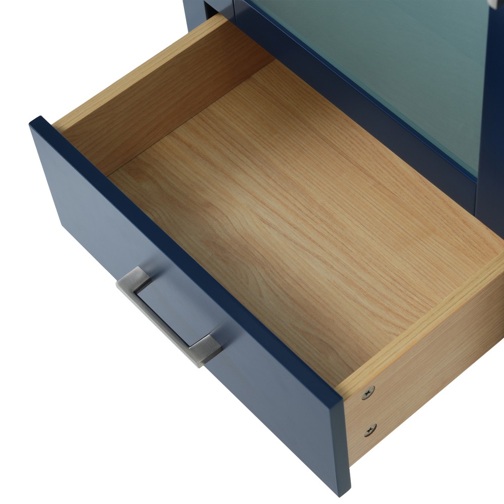 Bathroom Vanity with Sink Includes Storage Space Pre-drilled for Plumbing