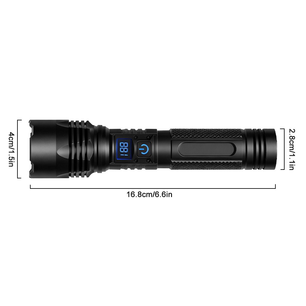 99000000 Lumen Super Bright LED Tactical Flashlight Rechargeable LED Work Lights