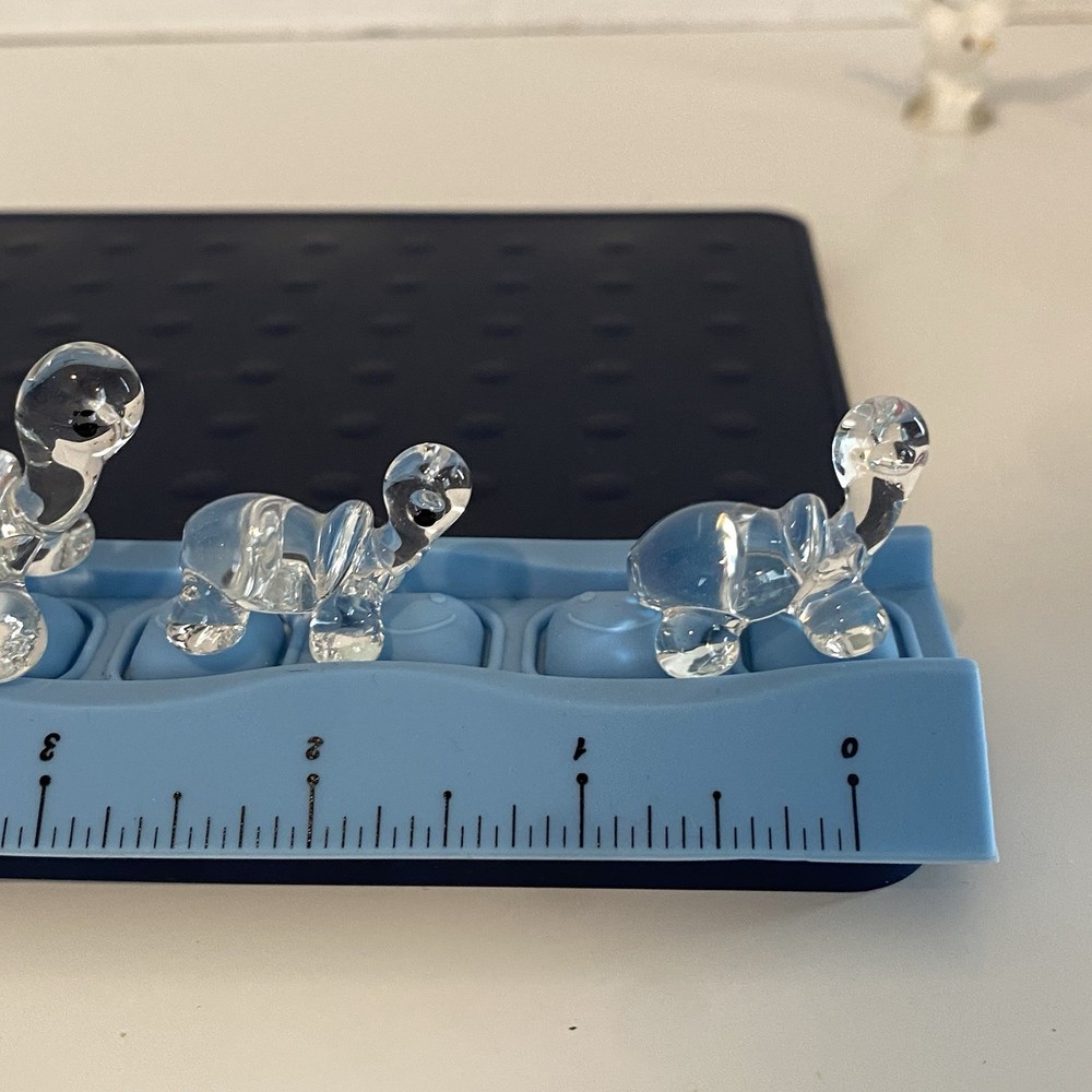 Crystal Glass Tiny Miniature Turtles