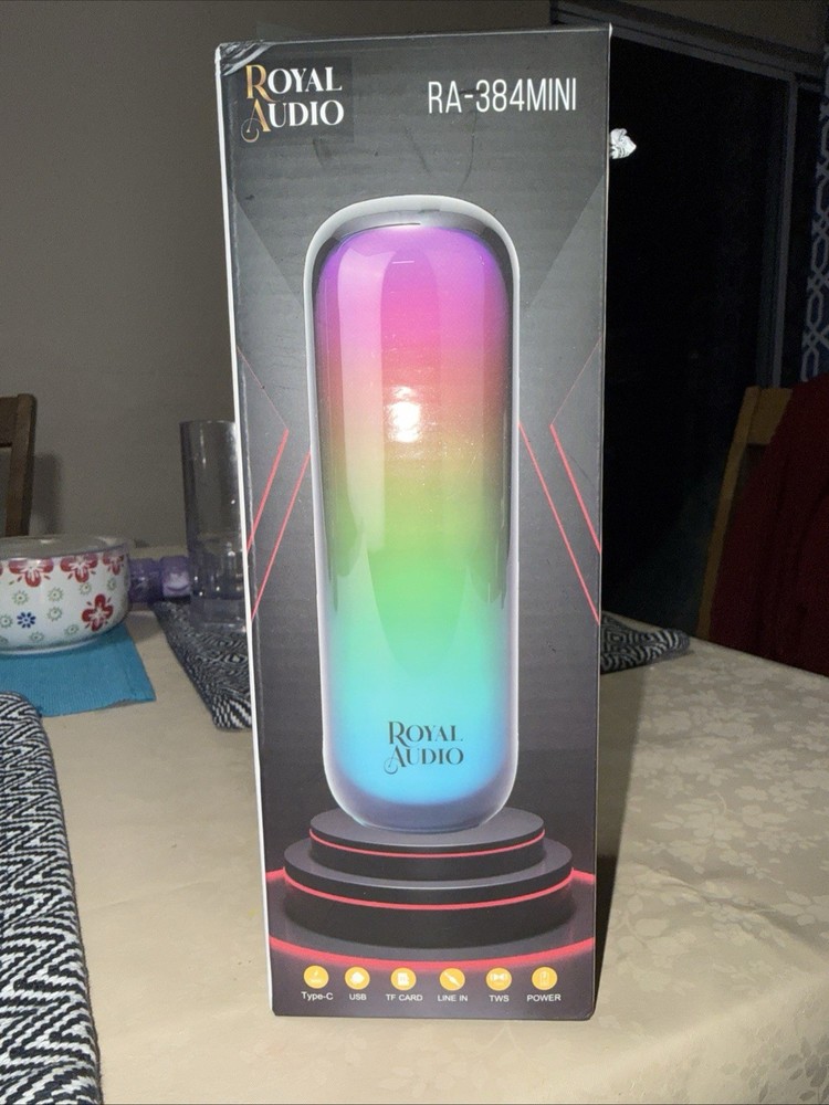 Wireless Bluetooth Portable Speaker with RGB Lighting