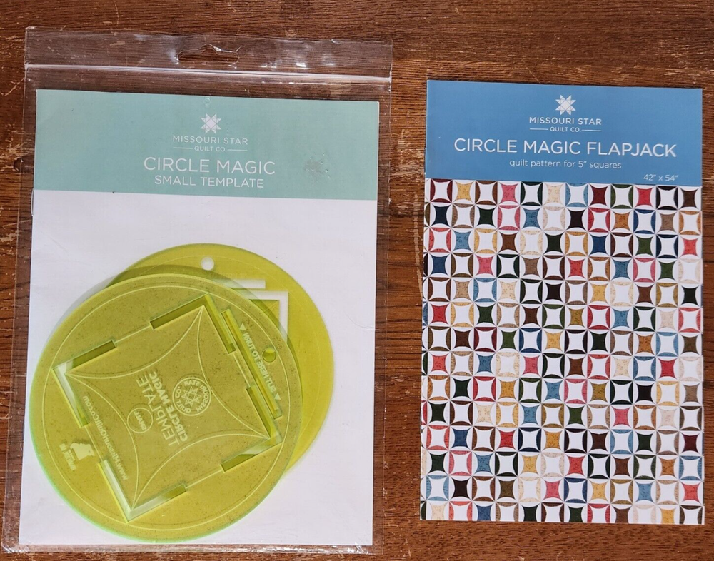 Missouri Star Quilt Co. -Circle Magic Small Template plus Flapjack Pattern - NEW