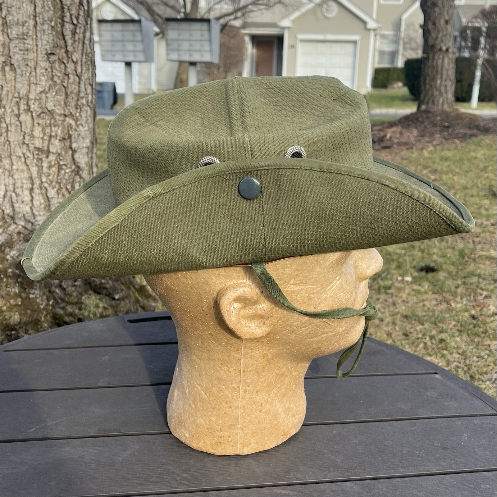 Vietnam War Theatre Made Cowboy Boonie Hat Size Medium