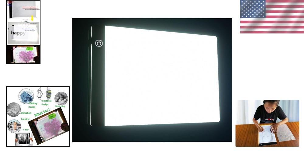 A5 Ultra-Thin Portable LED Tracing Light Box - Dimmable & Adjustable Brightness