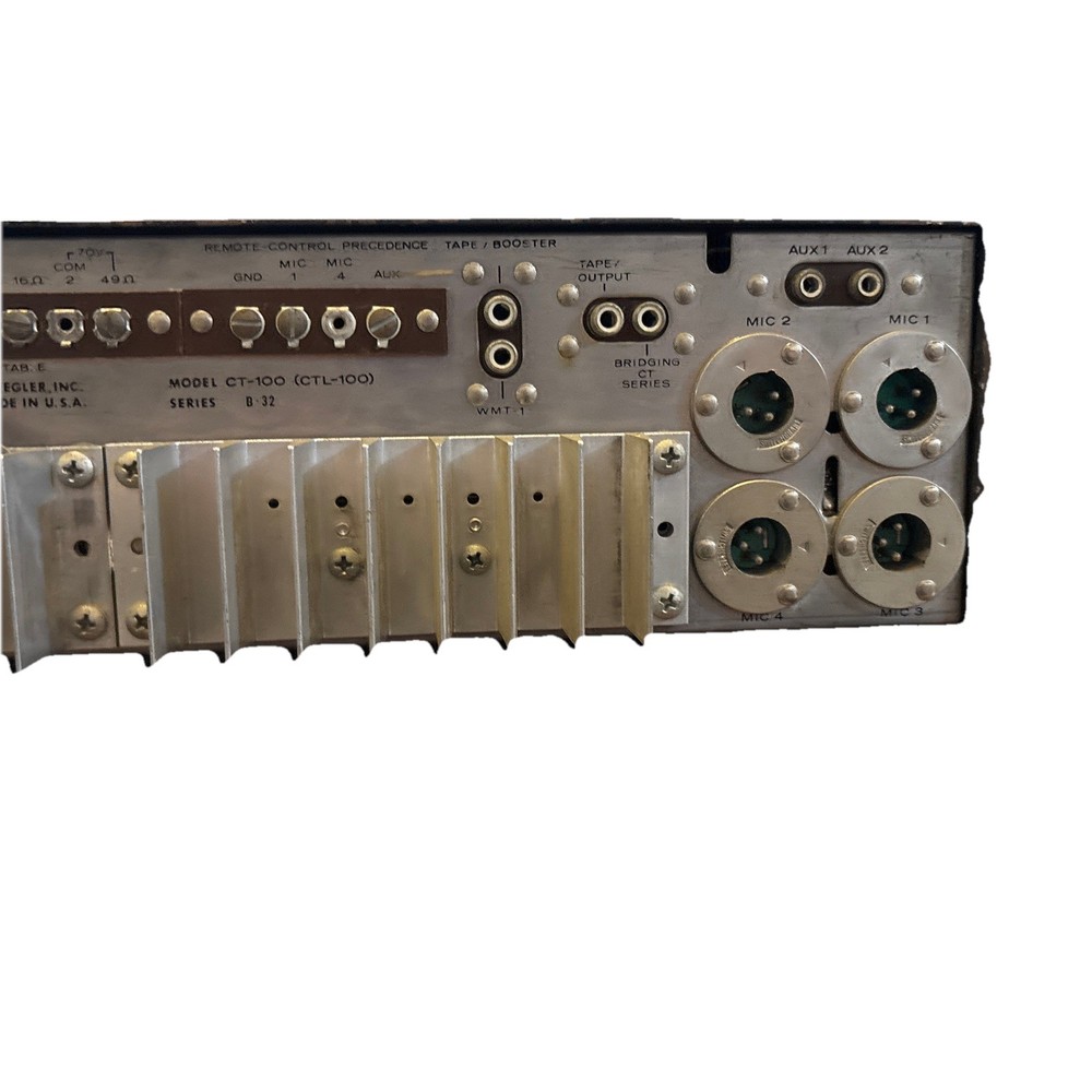 Bogen Acousta Master CT 100 Solid State PA Mixer Amplifier 70V 25V Tested