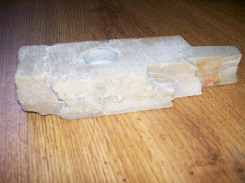 Natural stone candle holder