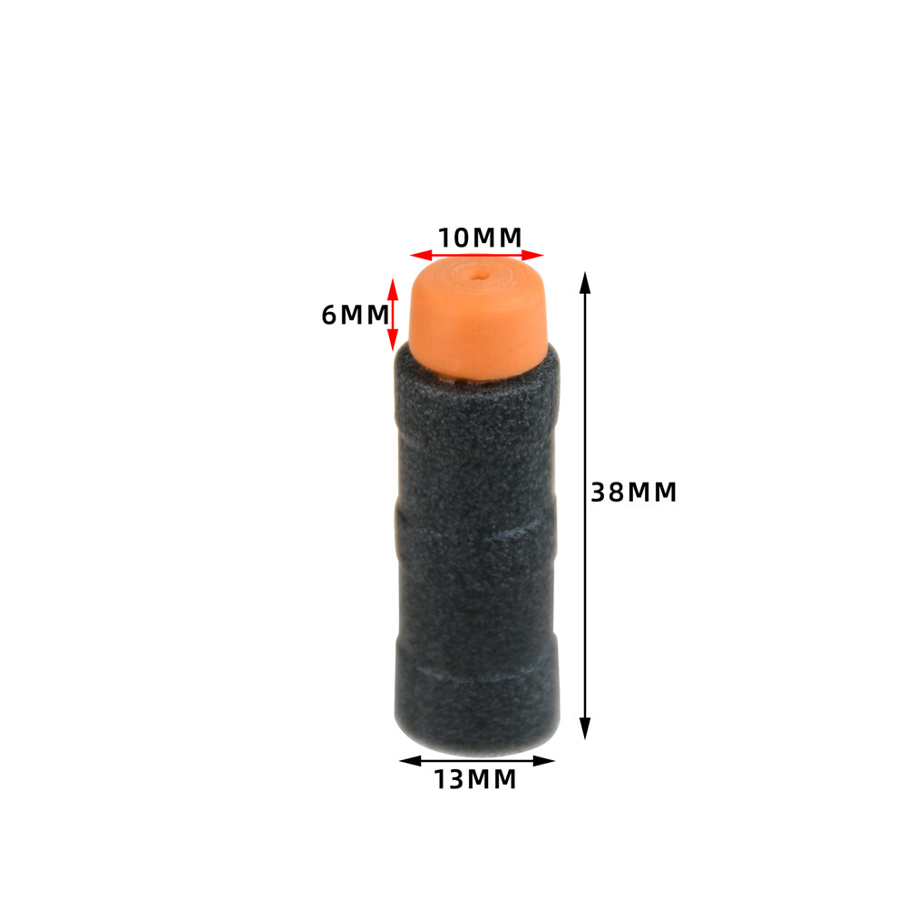 WORKER MOD 200PCS 2 Ring Stefan Short Darts Black for Modify Toy Dart Refill