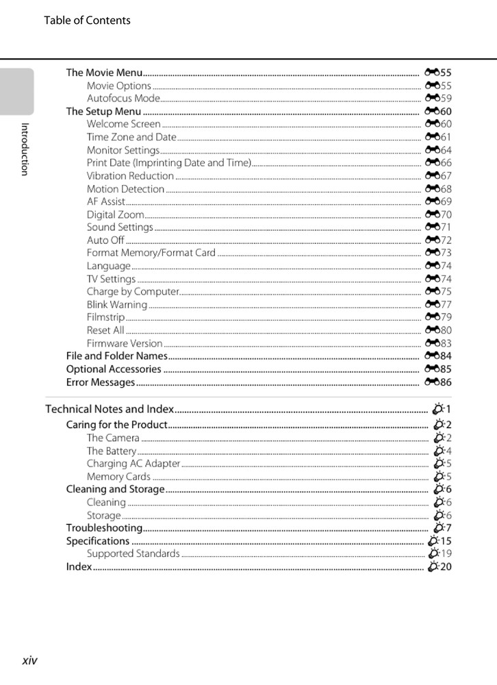 Nikon CoolPix S8200 — User Reference Manual — 1/2 Size 5.5" x 8.5" Small Compact