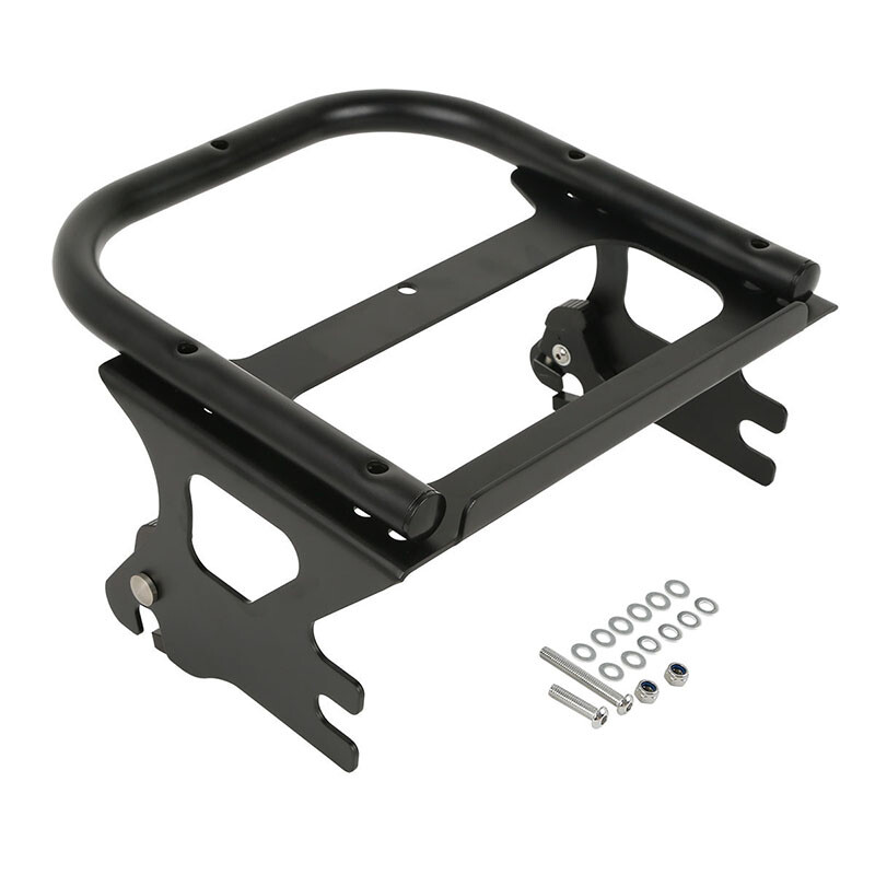 Chopped Trunk Pad Rack 2 Up Mount Fit For Harley Touring Touring 1997-2008