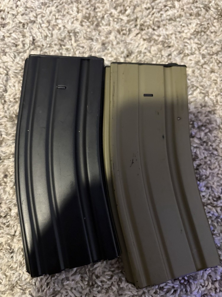 Assorted Airsoft Mid cap And High Cap Mags