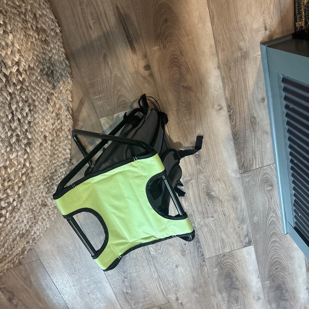 Camco Camping Stool Backpack, Cooler Green NEW