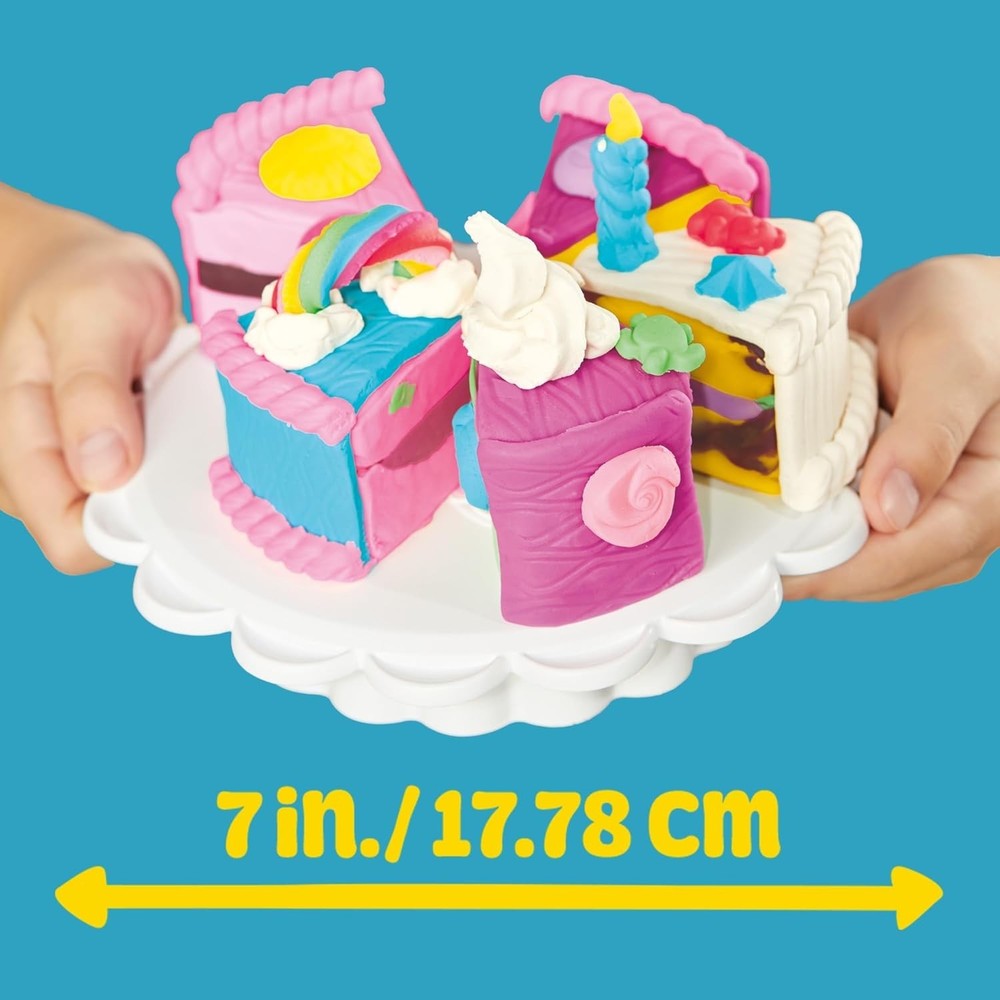 Super Slice Cake Playset with 11 Modeling Compound Cans