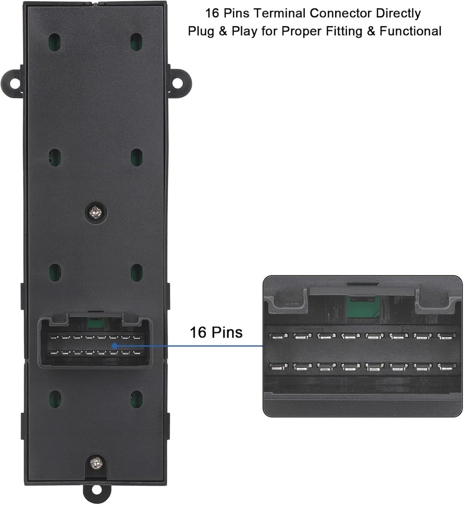Main Window Switch Power Control Button Compatible with Kia Optima LHD 2011 2012