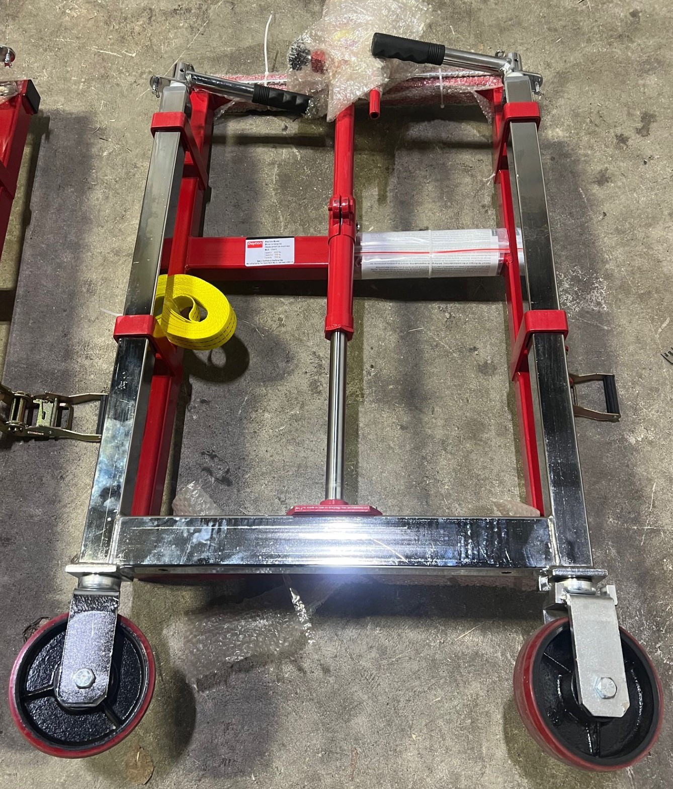 DAYTON 13V411 MACHINERY/EQUIPMENT MOVER, 2 PC., HYDRAULIC, 4,000 LB. CAP., NEW!