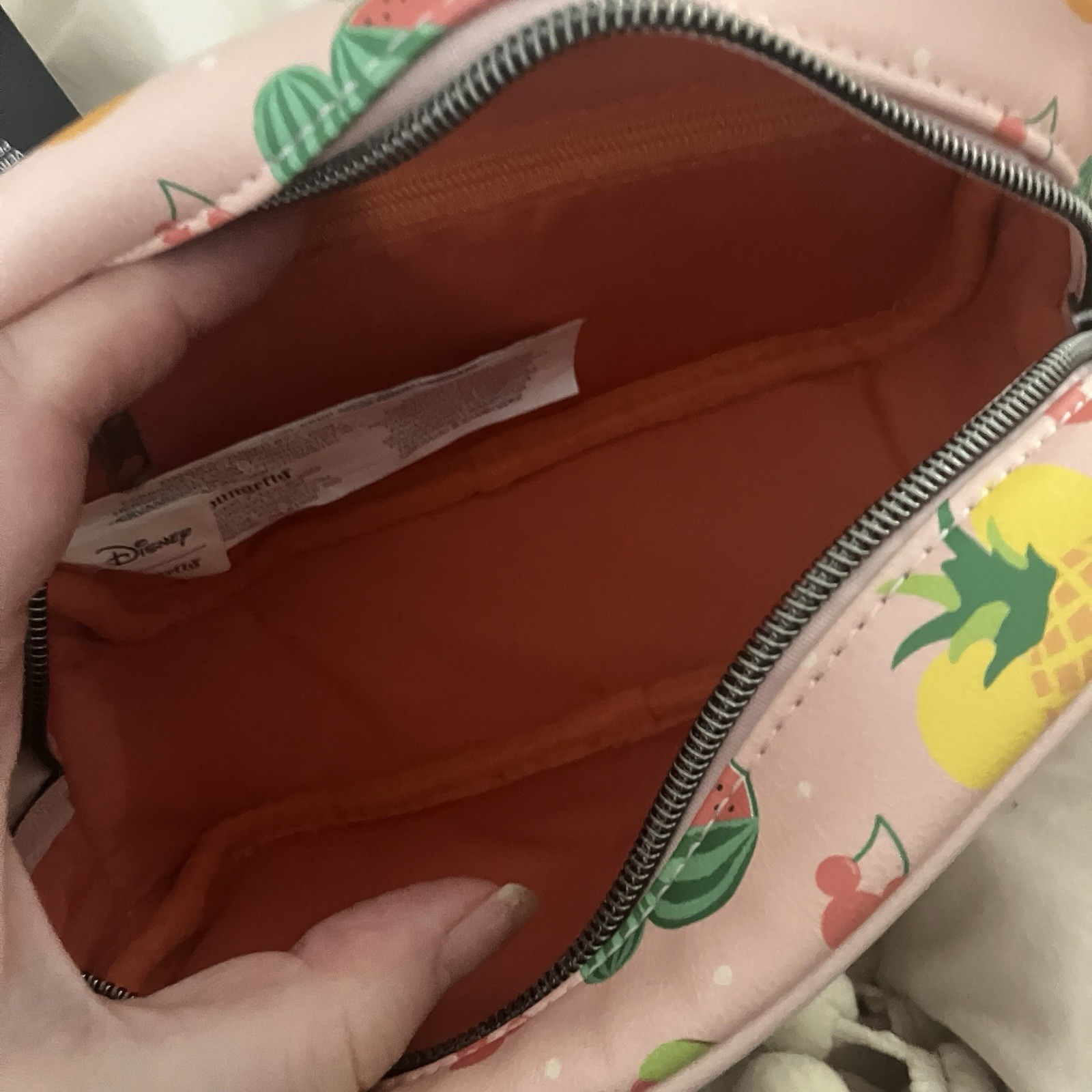 Loungefly Disney Mickey Mouse Fruits Camera Crossbody Bag New With Minor Flaws