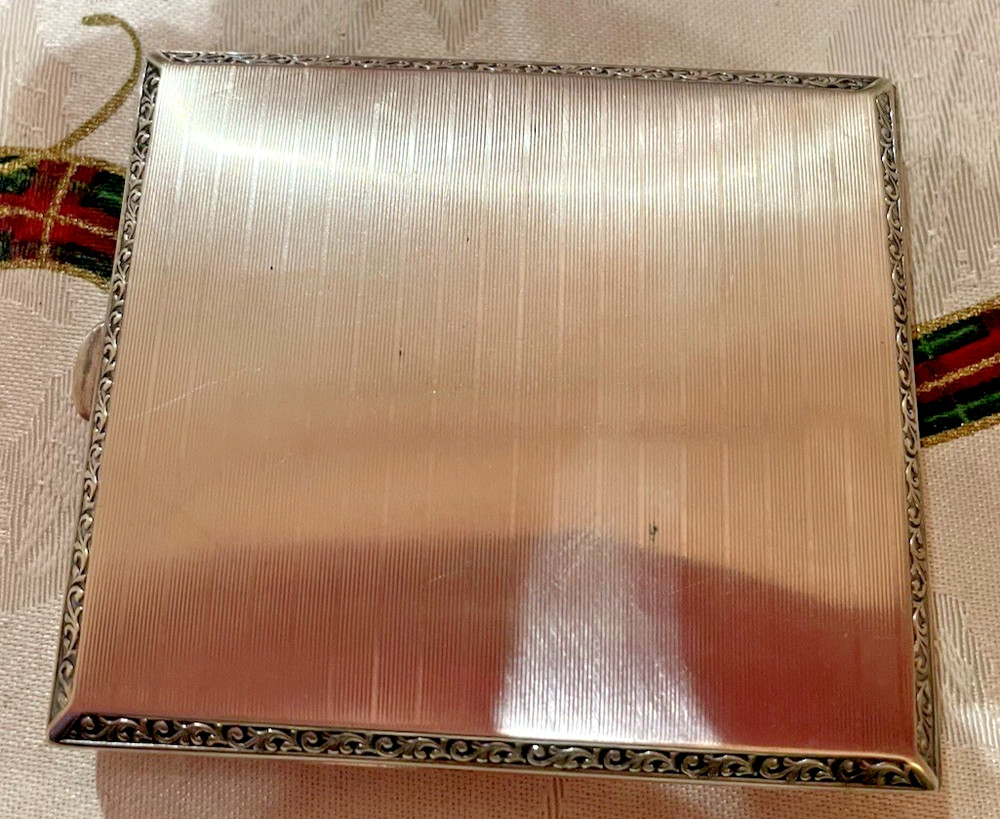 Antique German 830S Silver Cigarette Case Silver