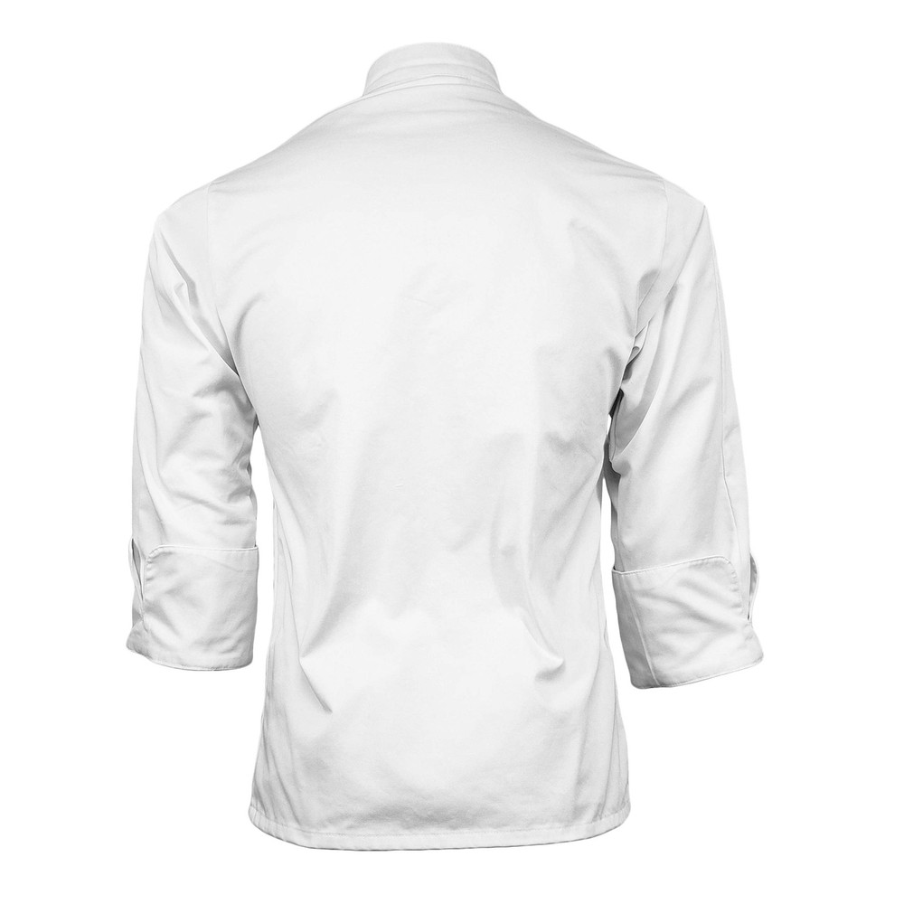 White Long Sleeve Button Chef Coat/Jacket - Unisex - Medium
