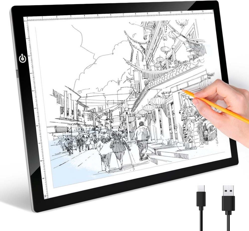 RTjoy A3 Slim LED Light Tracing Box Pad Adjustable USB Powered Board A3 NEW