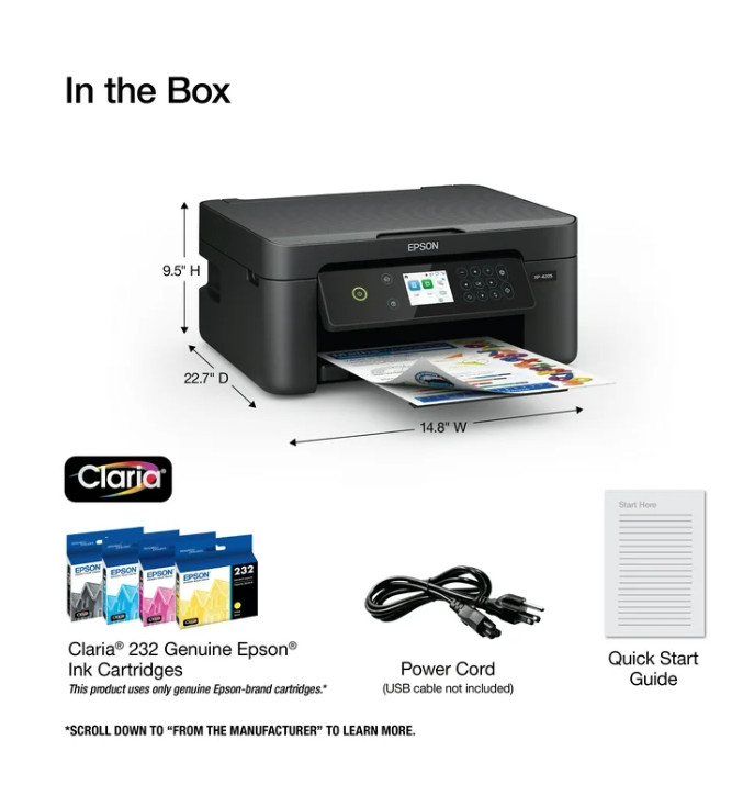 Epson Expression Home XP4205 Wireless Color Printer with Scanner and Copier